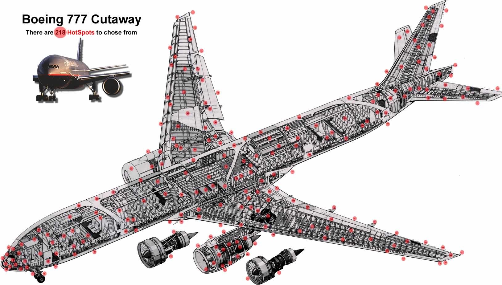 Boeing 777 Cutaway Diagram
