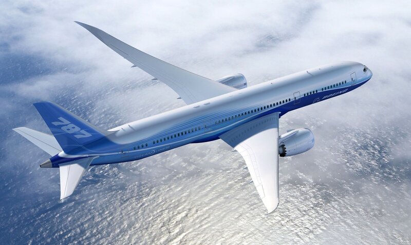 Boeing 787 Dreamliner — Blue, Serene, 3d Render