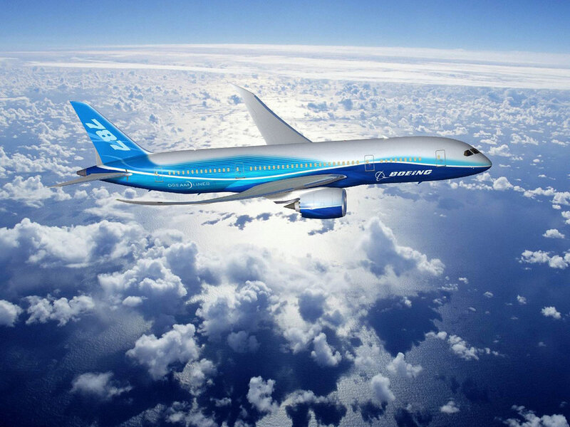 Boeing 787 Dreamliner — Blue, Serene, Afternoon, 3d Render