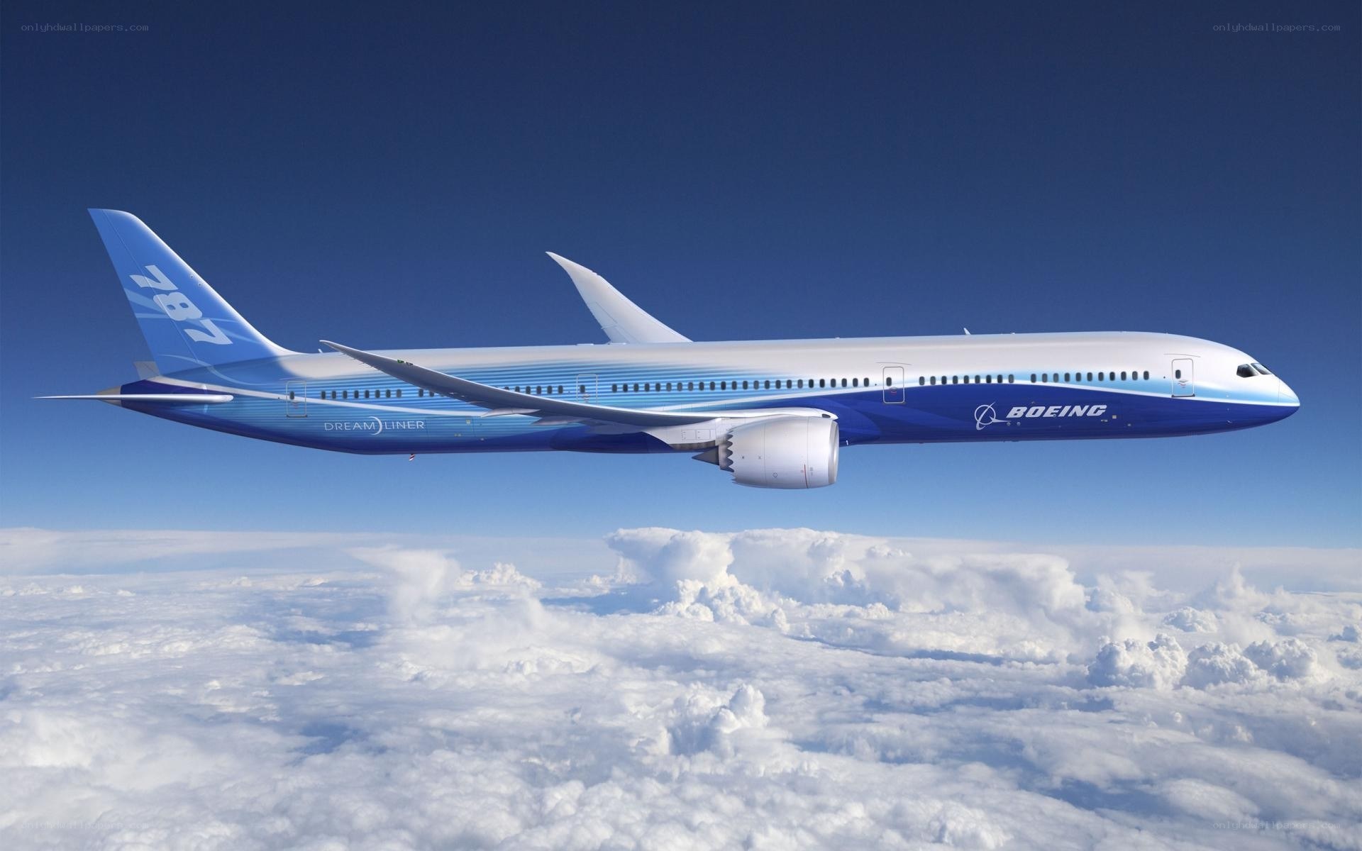 Boeing 787 Dreamliner in flight