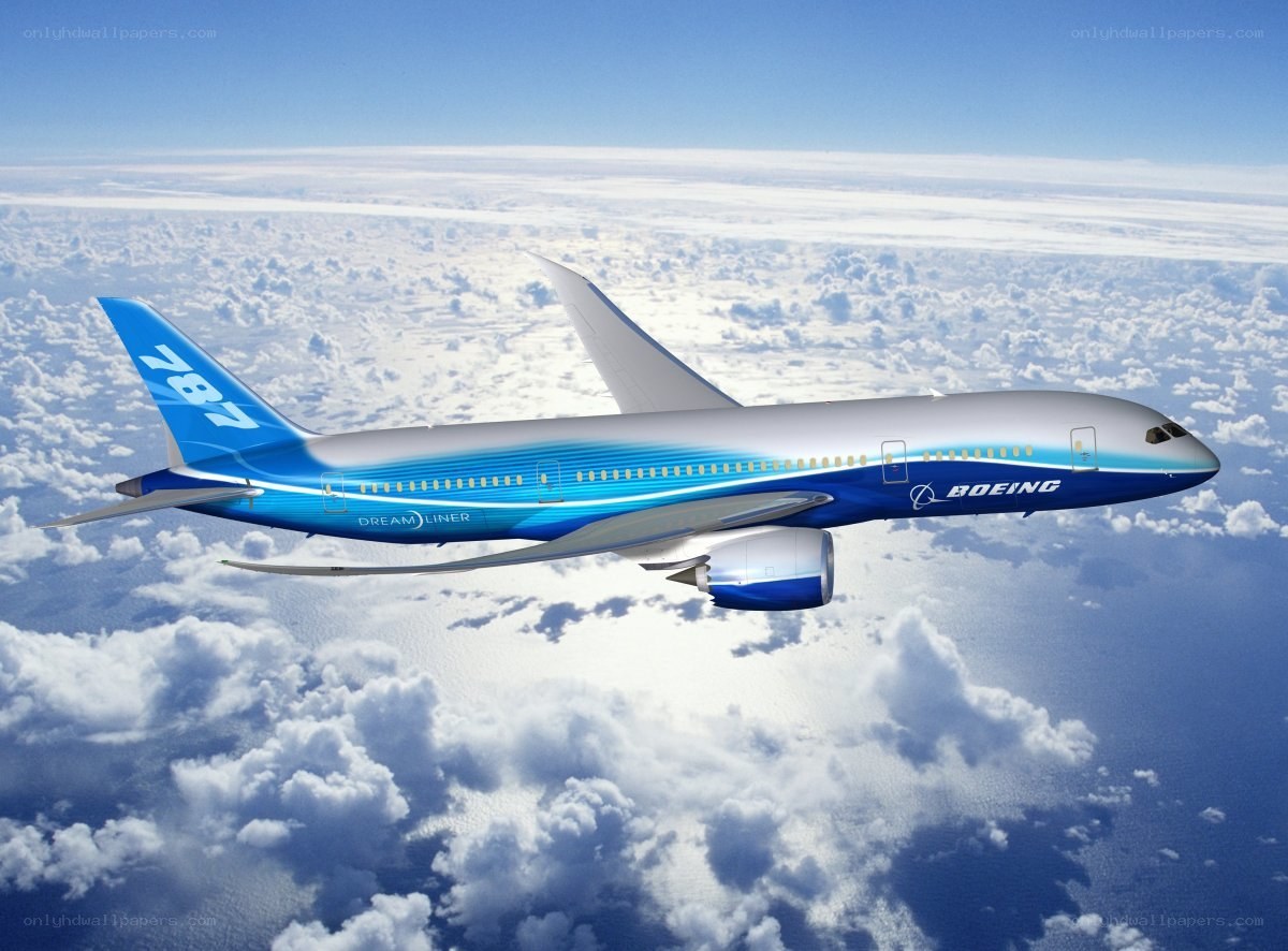 Boeing 787 Dreamliner in flight