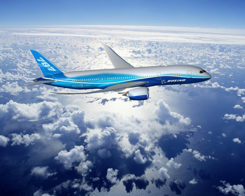 Boeing 787 Dreamliner in flight