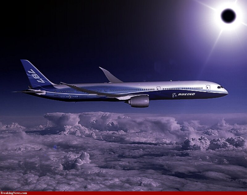Boeing 787 in space