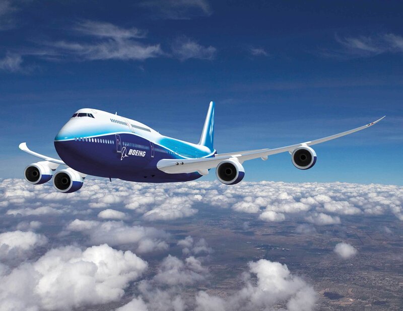 Boeing aircraft in flight