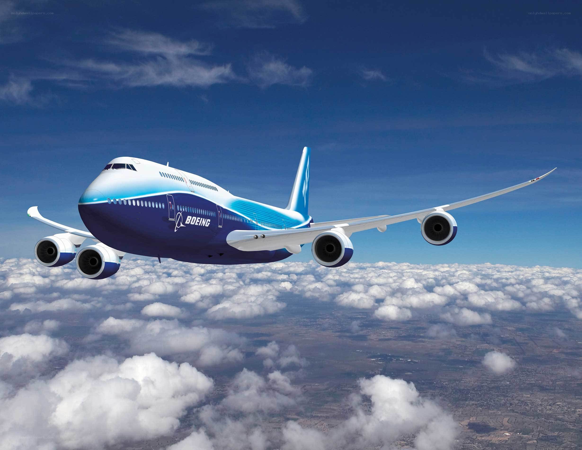 Boeing aircraft in flight