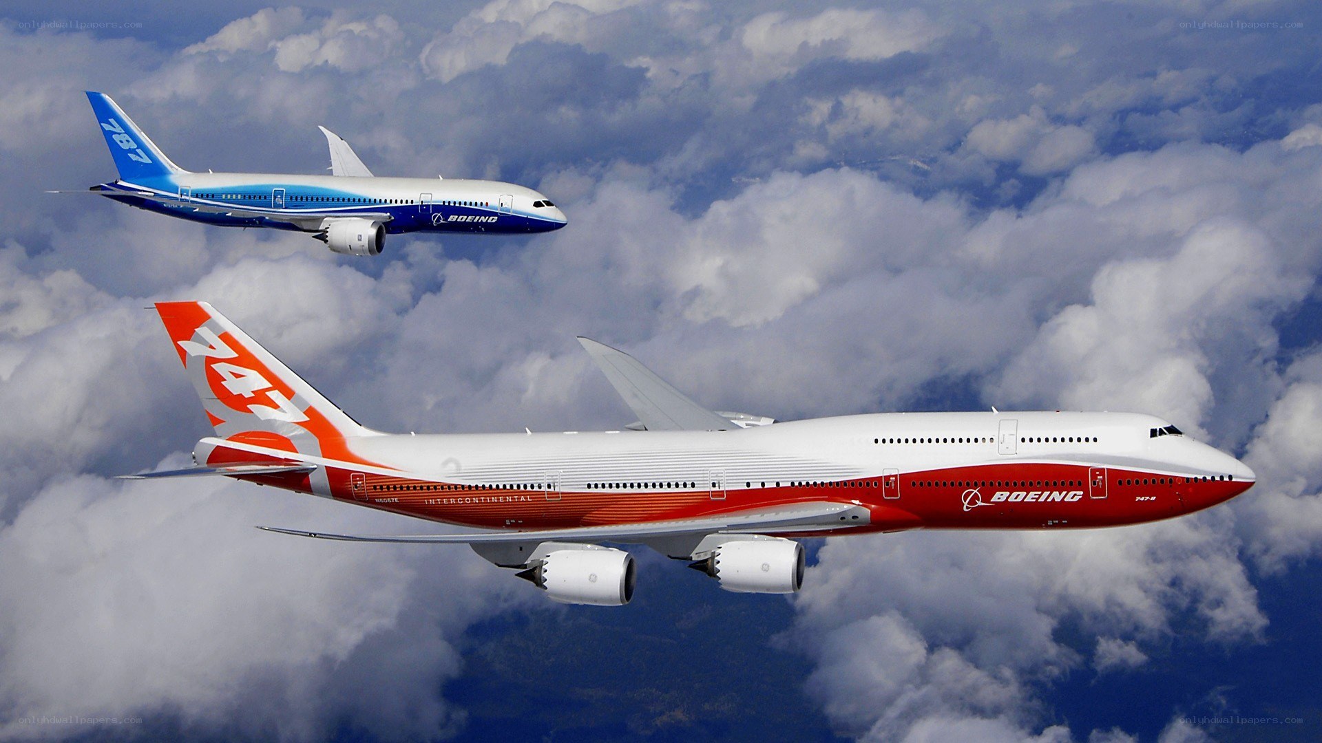 Boeing aircraft in flight