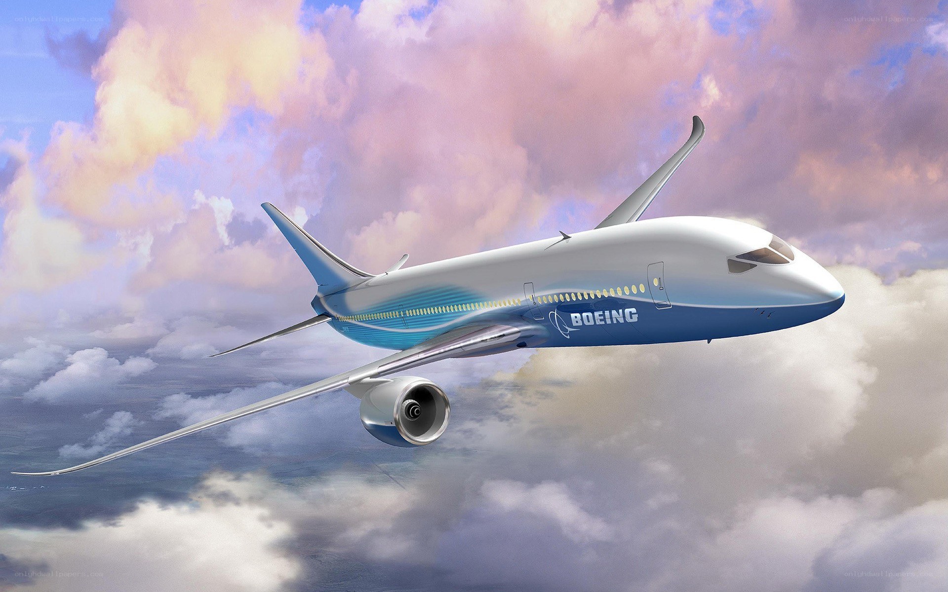 Boeing aircraft in flight