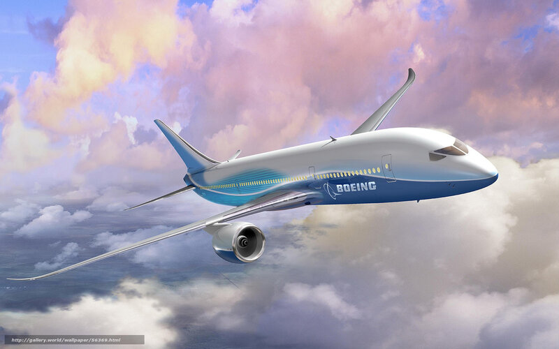 Boeing Airplane in Flight — Blue, Serene, Sunset