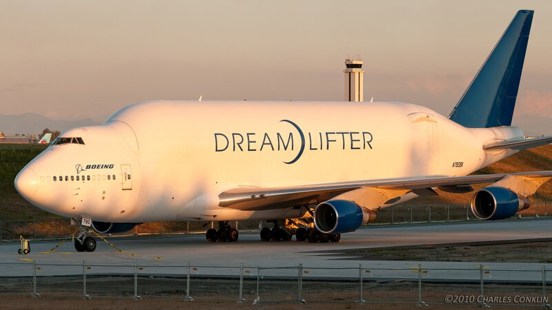 Boeing Dreamlifter Aircraft — White