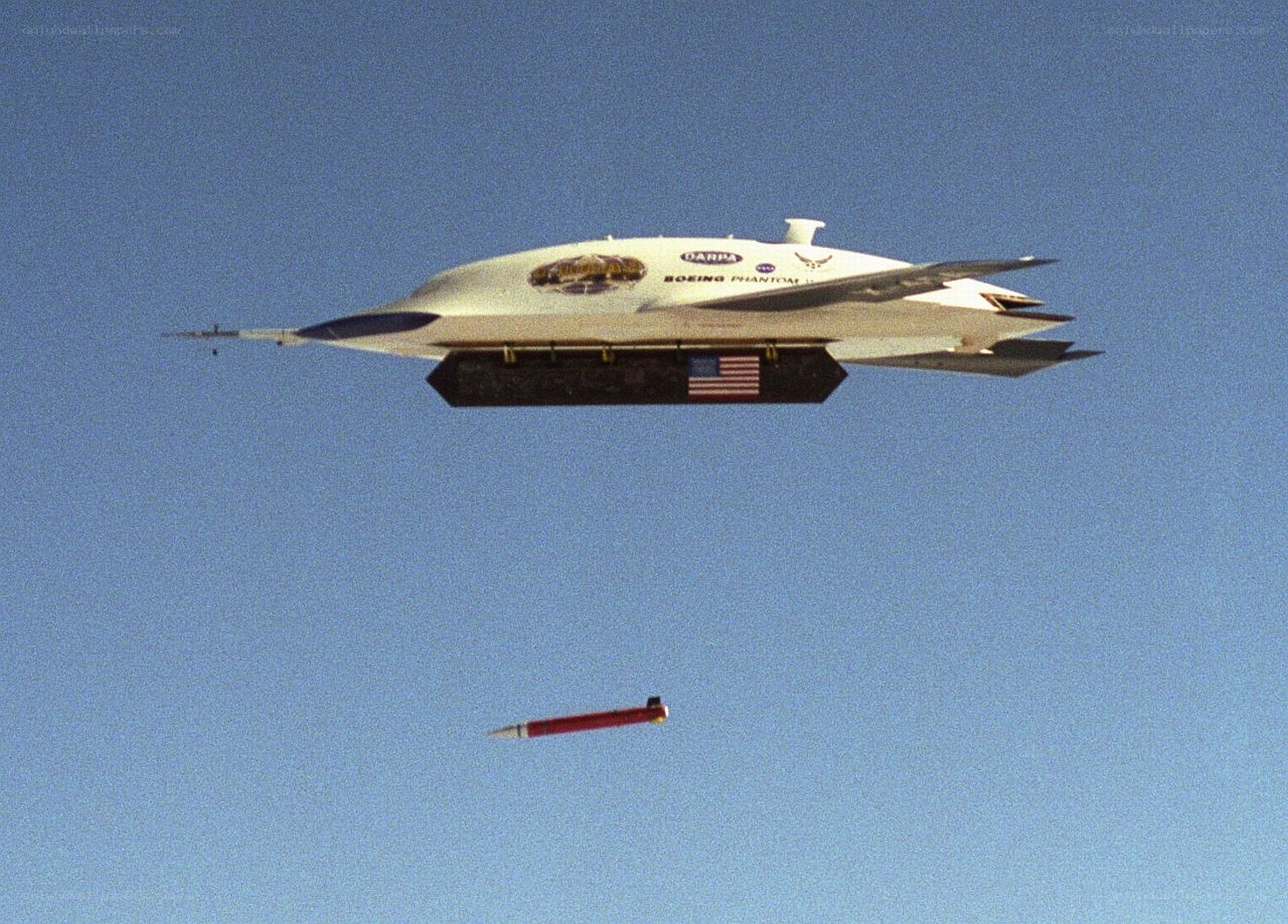 Boeing Phantom drone in flight