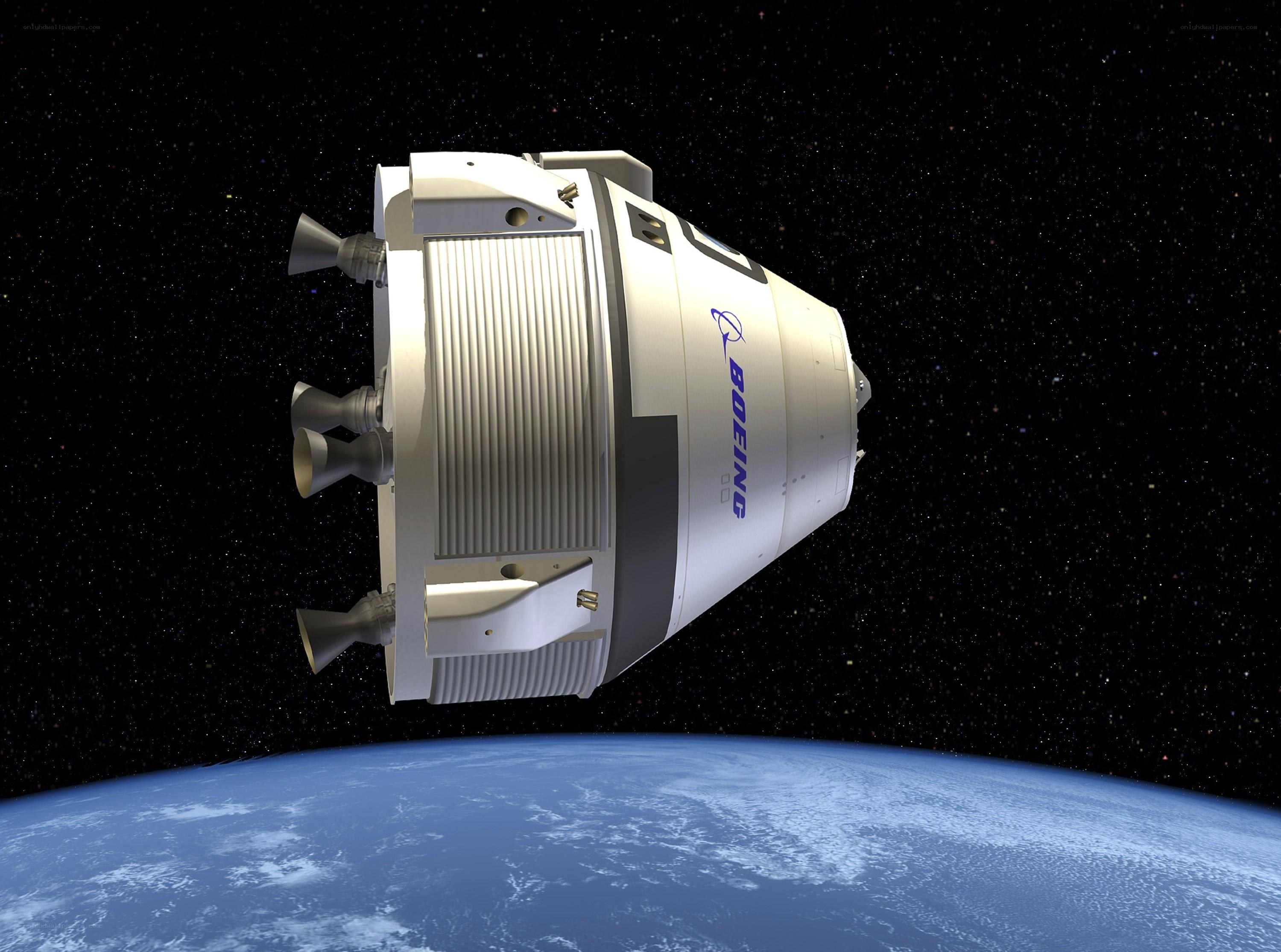 Boeing spacecraft in orbit