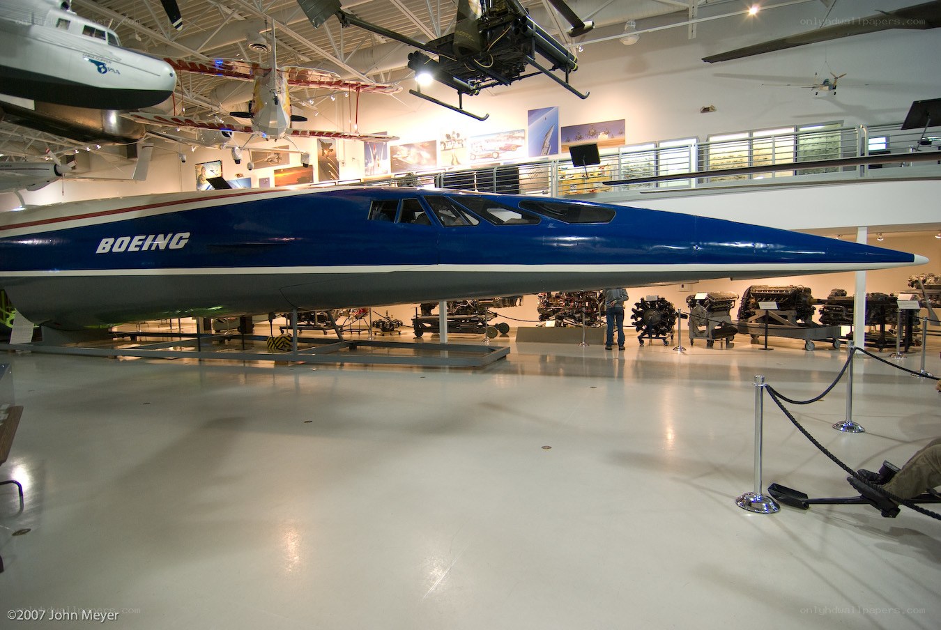 Boeing supersonic aircraft exhibit