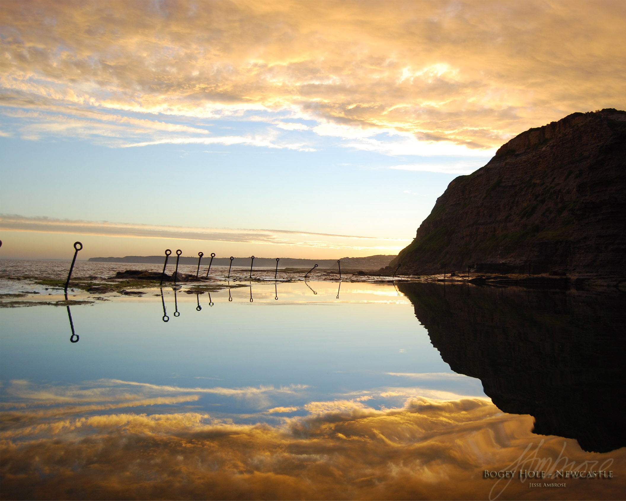 Bogey Hole at sunset