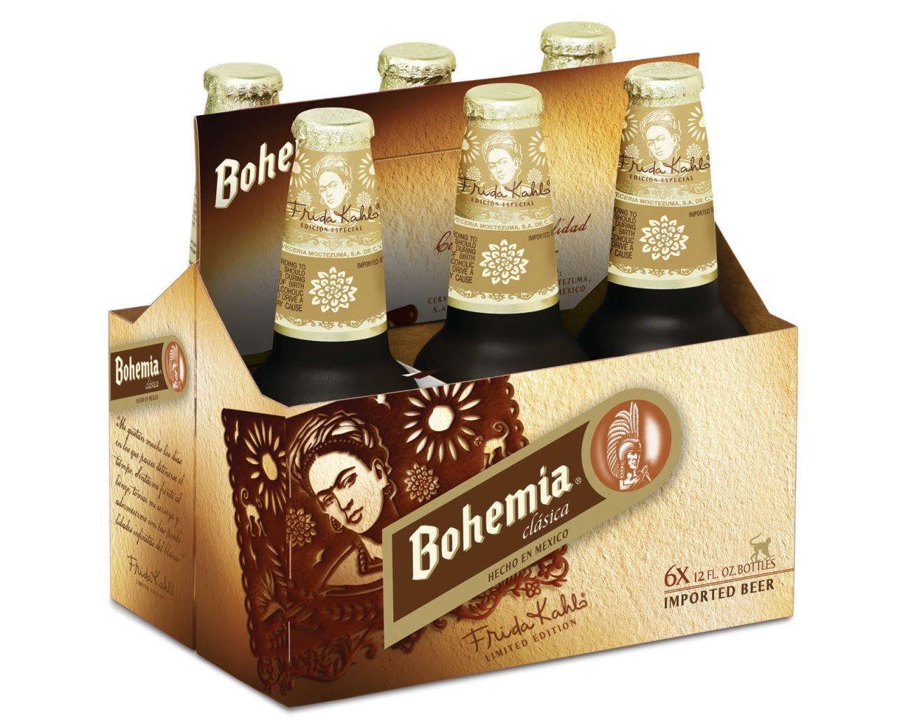 Bohemia Frida Kahlo beer pack