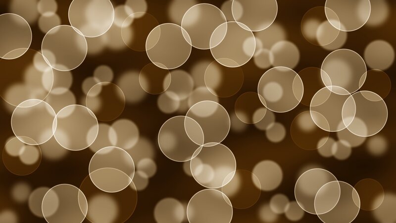 Bokeh Circles on Brown
