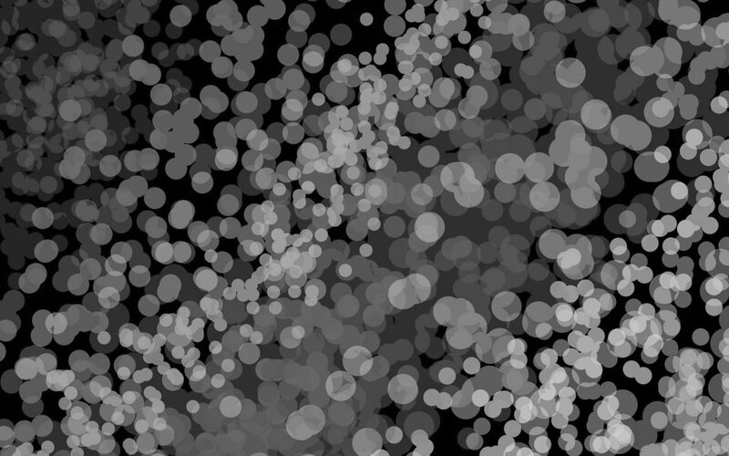 Bokeh Light Circles — Black, Calm, Abstract, Dark Background, Gray