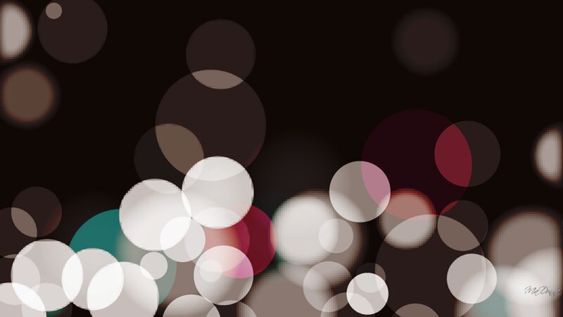 Bokeh Light Circles — Black, Calm