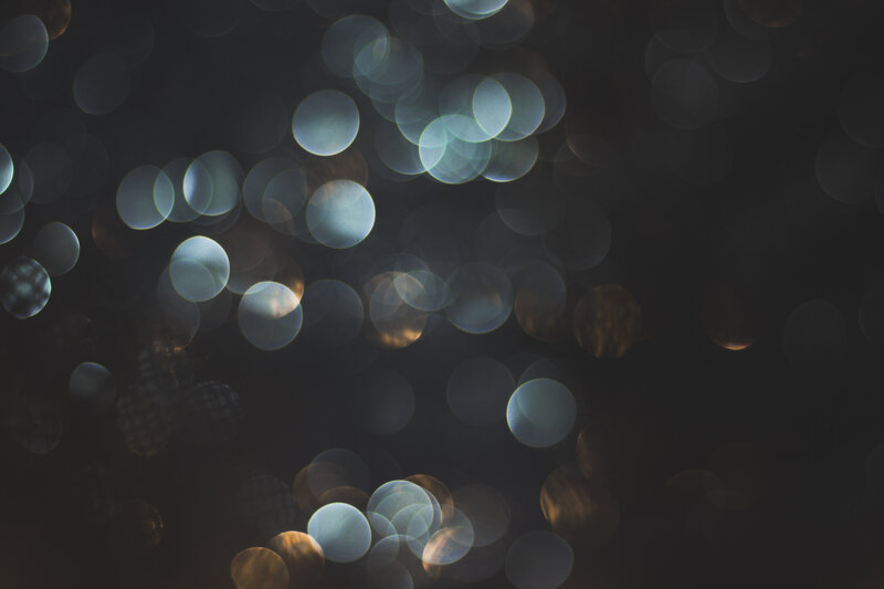Bokeh Light Circles — Black, Dreamy