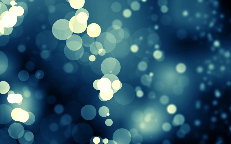 Bokeh Light Circles — Blue, Calm, Abstract
