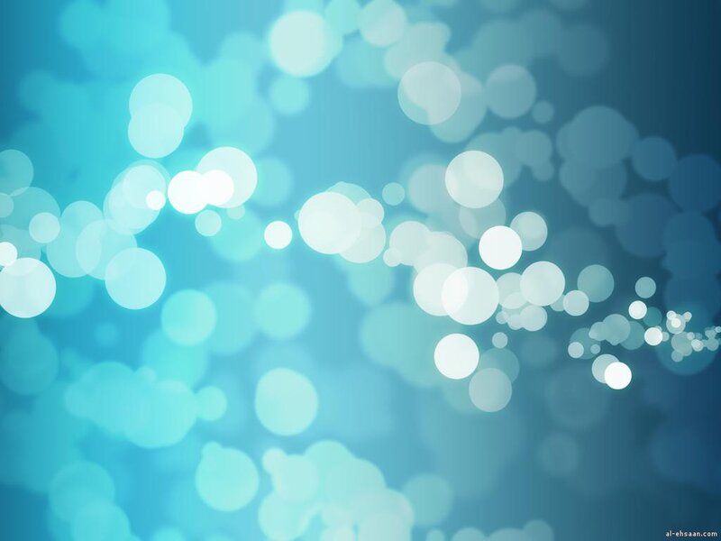 Bokeh Light Circles — Blue, Calm