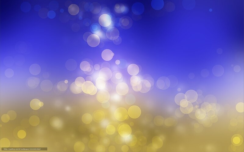Bokeh Light Circles — Blue, Dreamy, Abstract, Lights