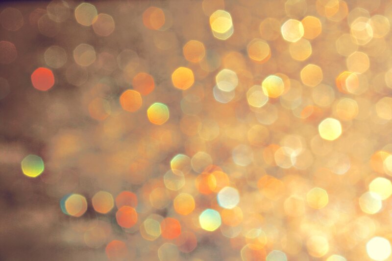 Bokeh Light Circles — Gold, Warm
