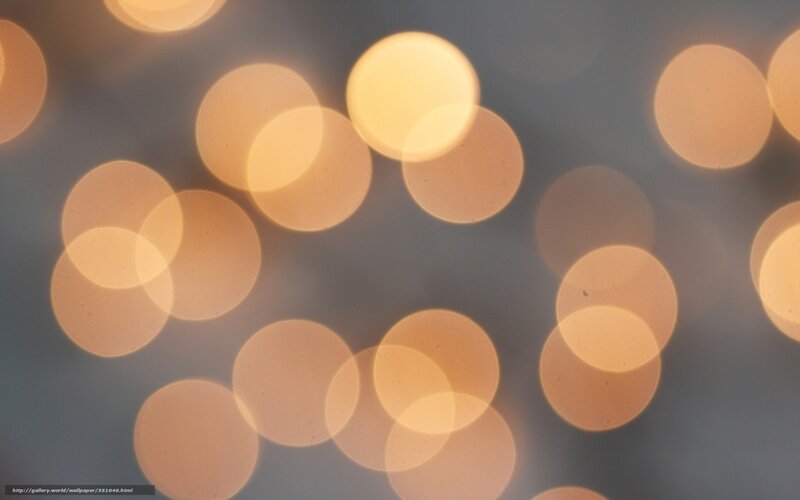 Bokeh Light Circles — Orange, Calm, Night