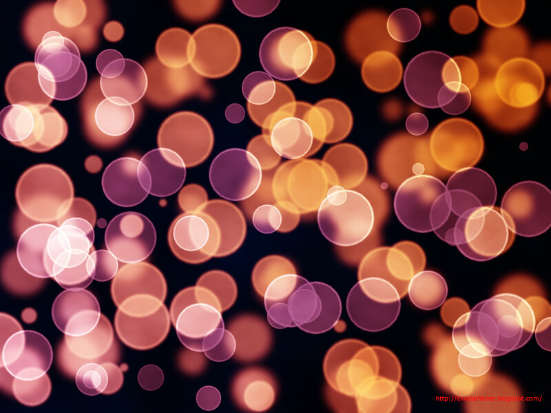 Bokeh Light Circles — Orange