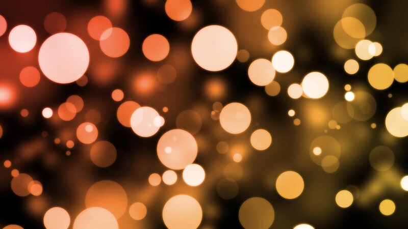Bokeh Light Circles — Orange, Warm, Abstract