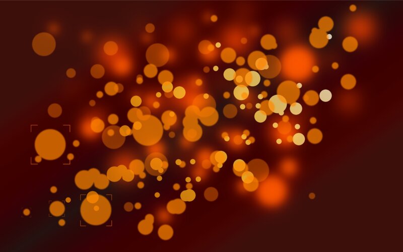 Bokeh Light Circles — Orange, Warm
