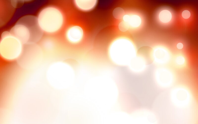 Bokeh Light Circles — Red, Warm