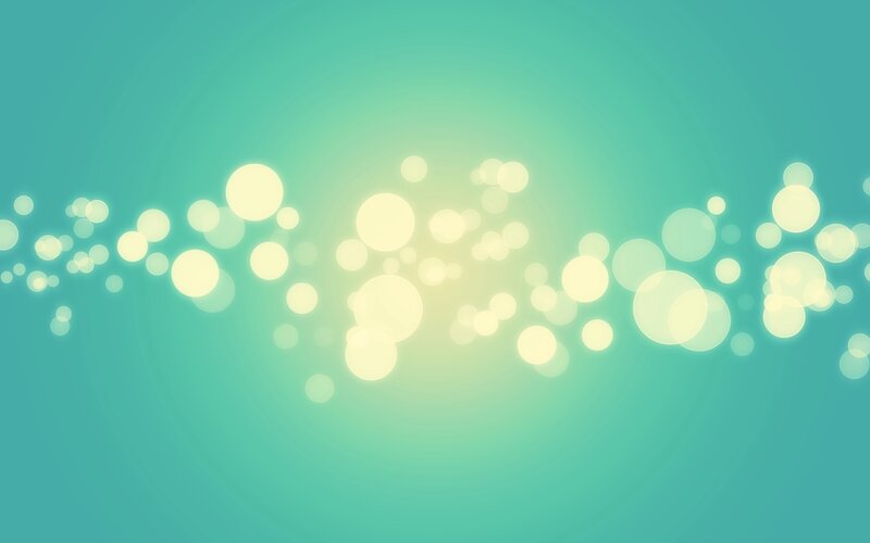 Bokeh Light Circles — Teal