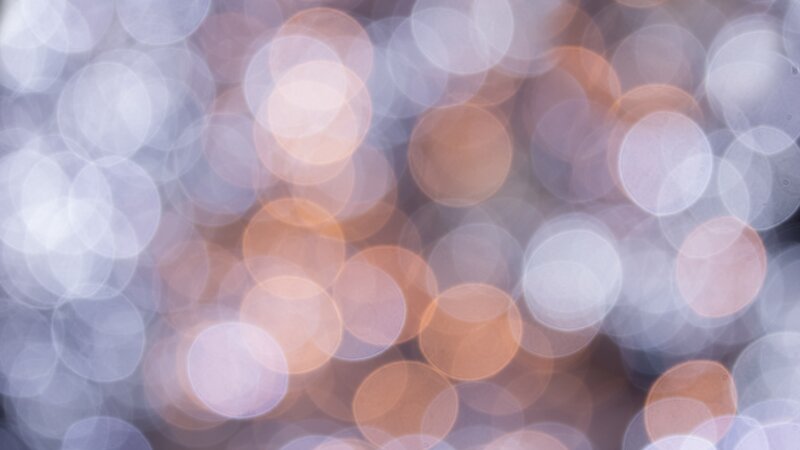 Bokeh Light Circles — White, Dreamy, Night
