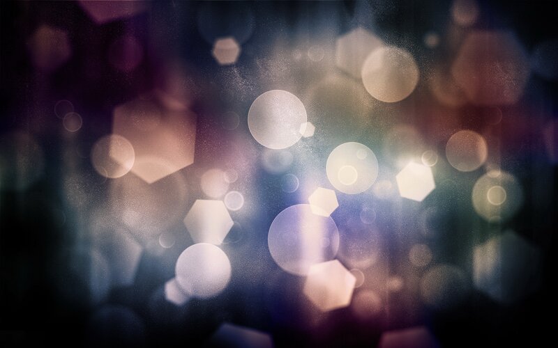 Bokeh Light Circles — White, Dreamy