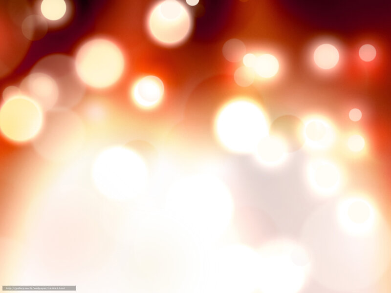 Bokeh Light Circles — White, Warm
