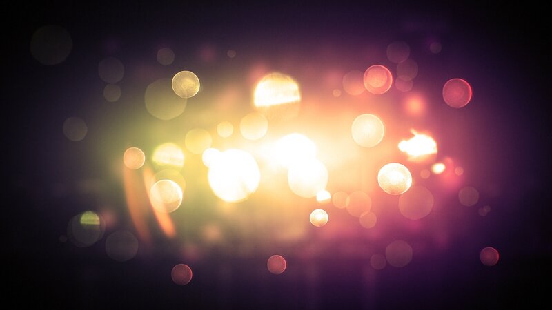 Bokeh Light Circles — Yellow, Dreamy, Abstract, Lights, Blur, Glow