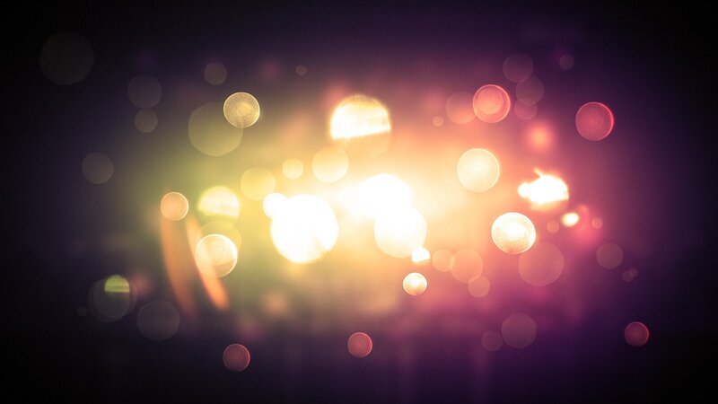 Bokeh Light Circles — Yellow, Dreamy, Abstract, Lights
