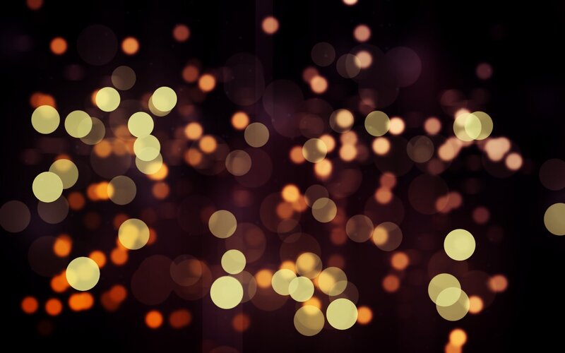Bokeh Light Circles — Yellow, Dreamy, Night, Abstract
