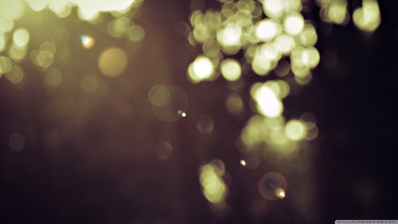 Bokeh Light Circles — Yellow, Dreamy, Night