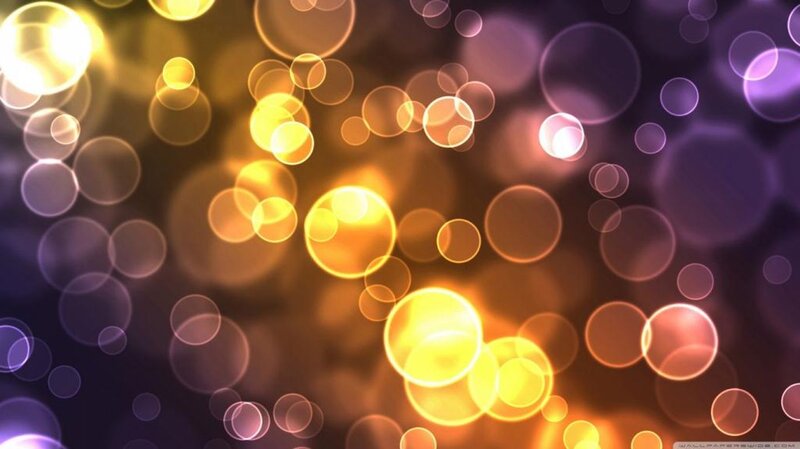 Bokeh Light Circles — Yellow, Dreamy
