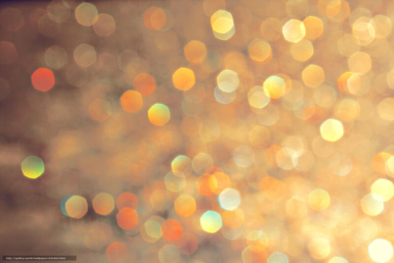 Bokeh Light Circles — Yellow, Warm, Photograph