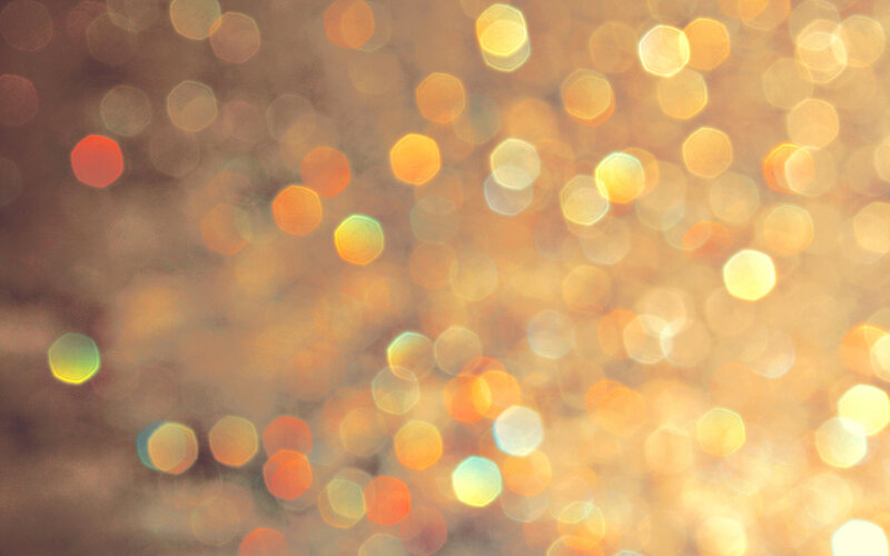 Bokeh Light Circles — Yellow, Warm