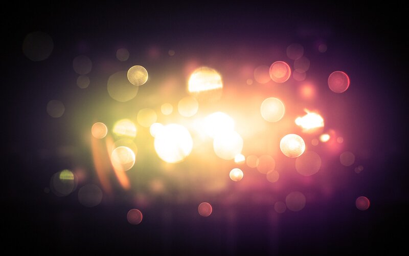 Bokeh Light Effects — Yellow