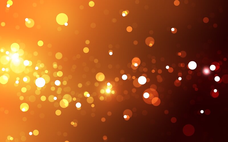 Bokeh Light Particles — Orange