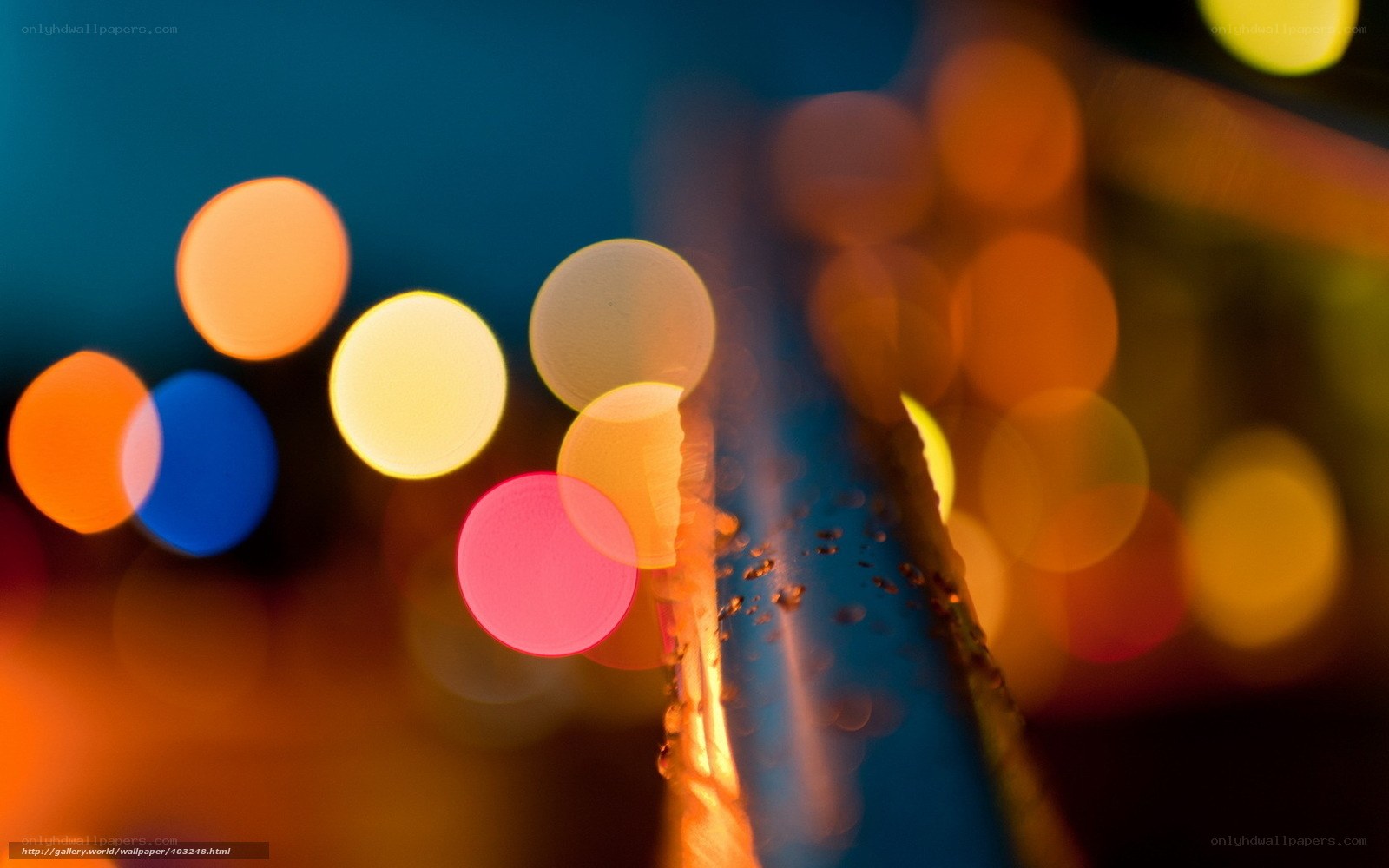 Bokeh lights at night