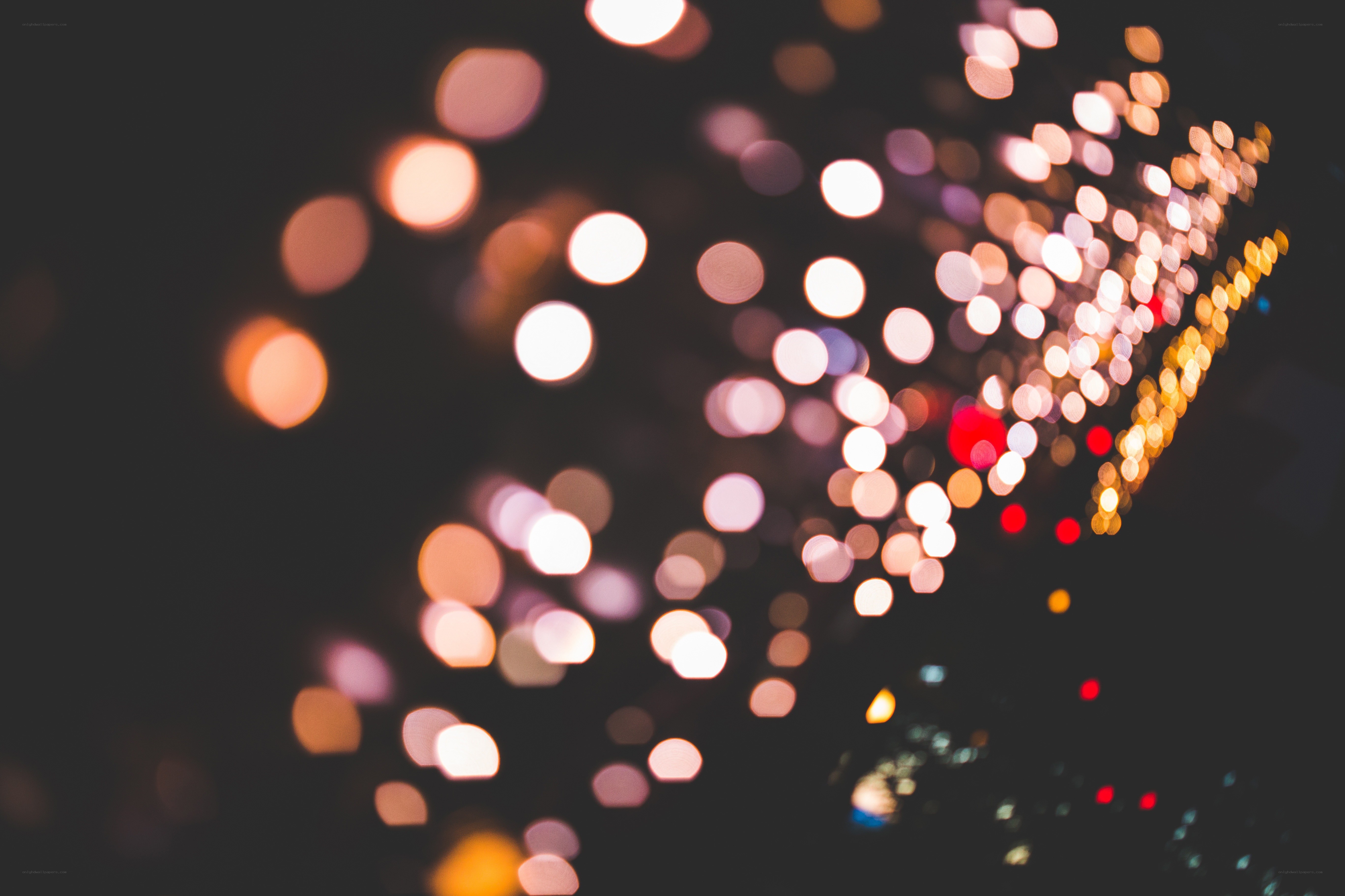 bokeh lights at night
