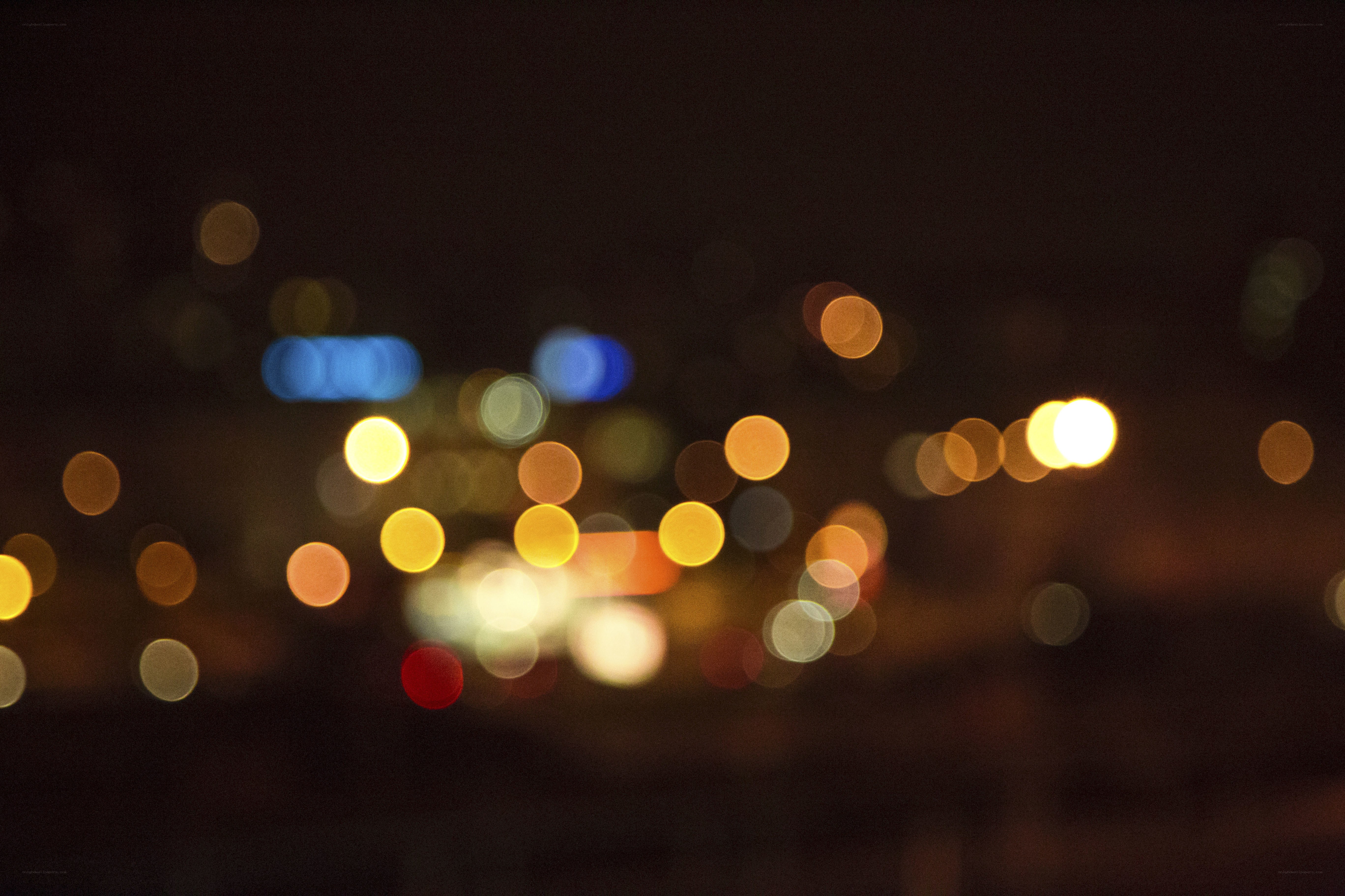 Bokeh lights at night