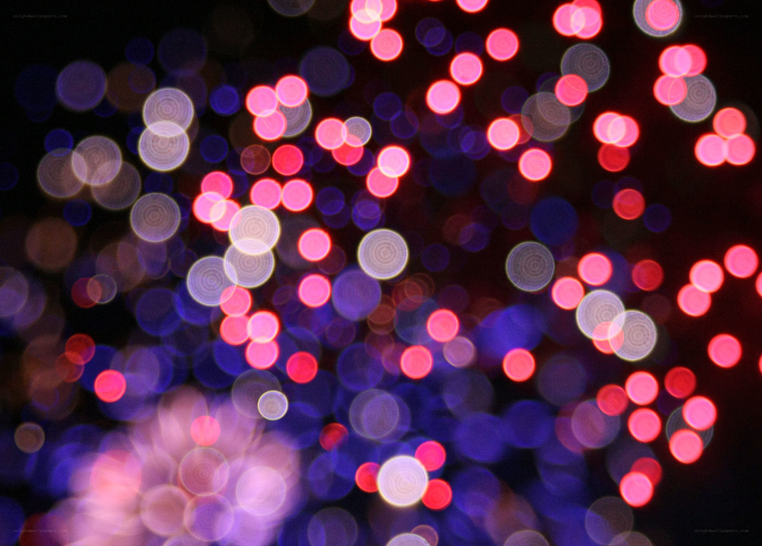 bokeh lights at night