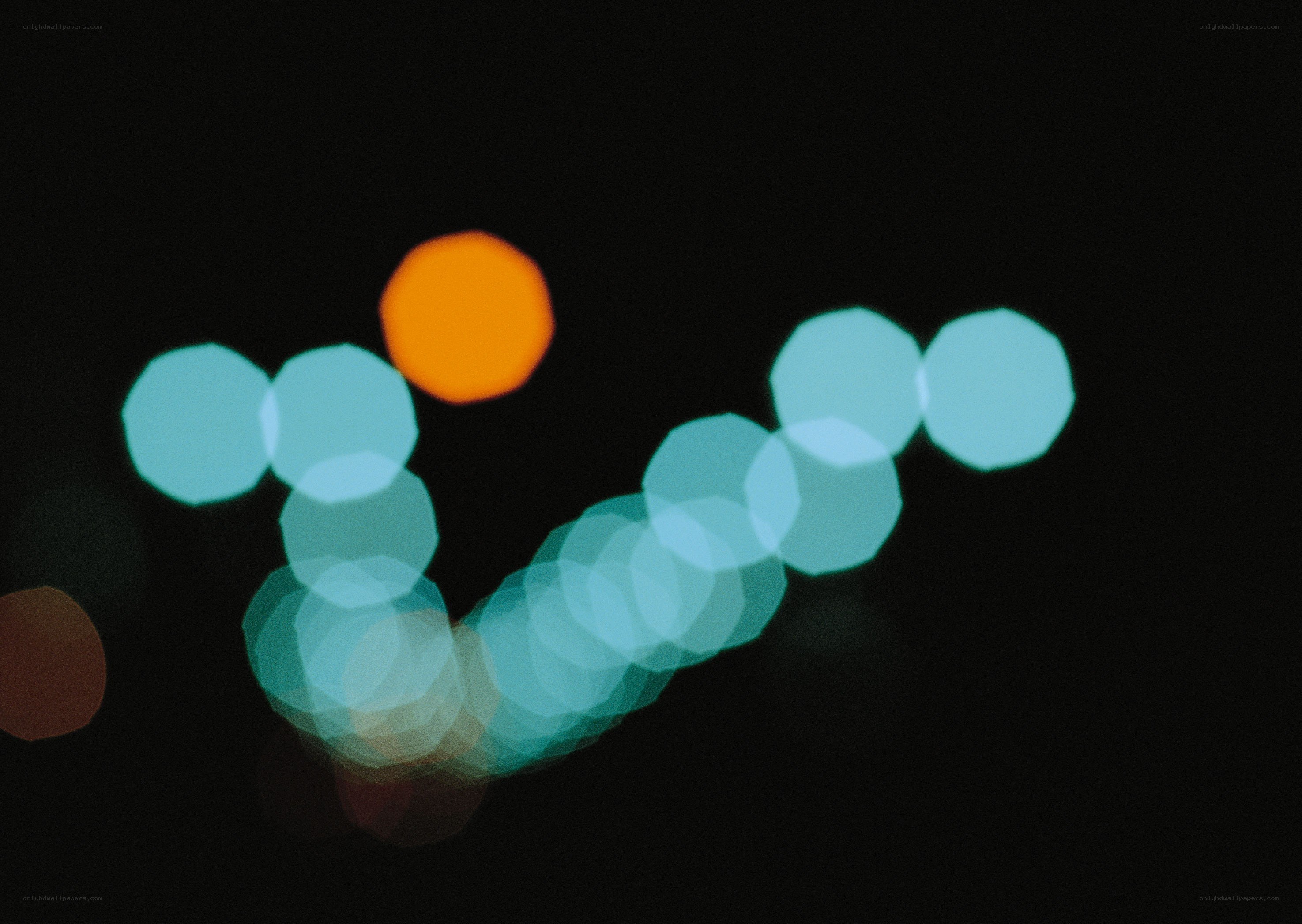Bokeh lights at night