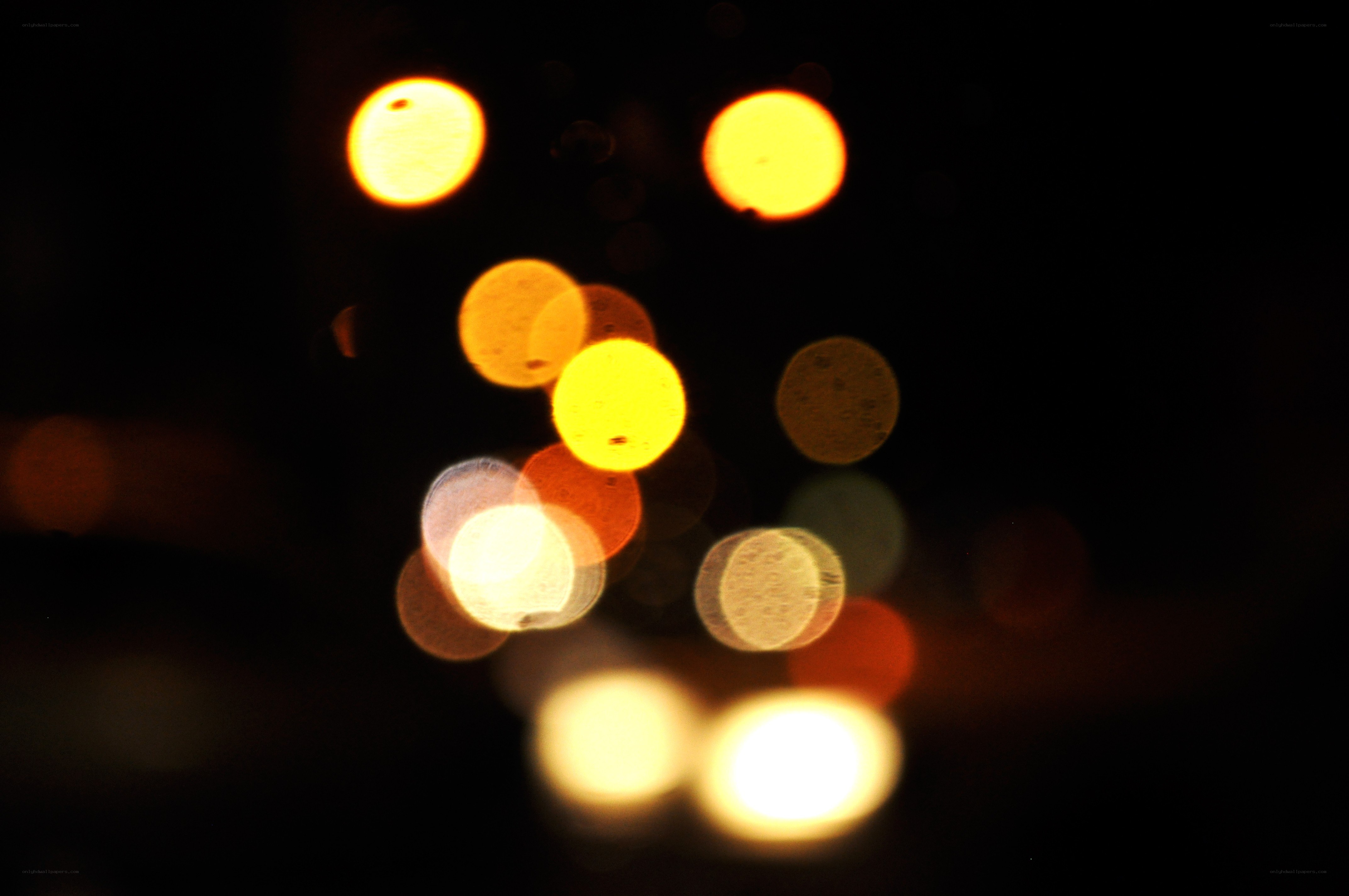 bokeh lights at night